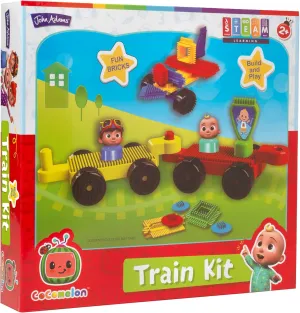 | Fun Bricks CoComelon Train Kit: Build and Play! | Preschool Building Blocks | Ages 2 