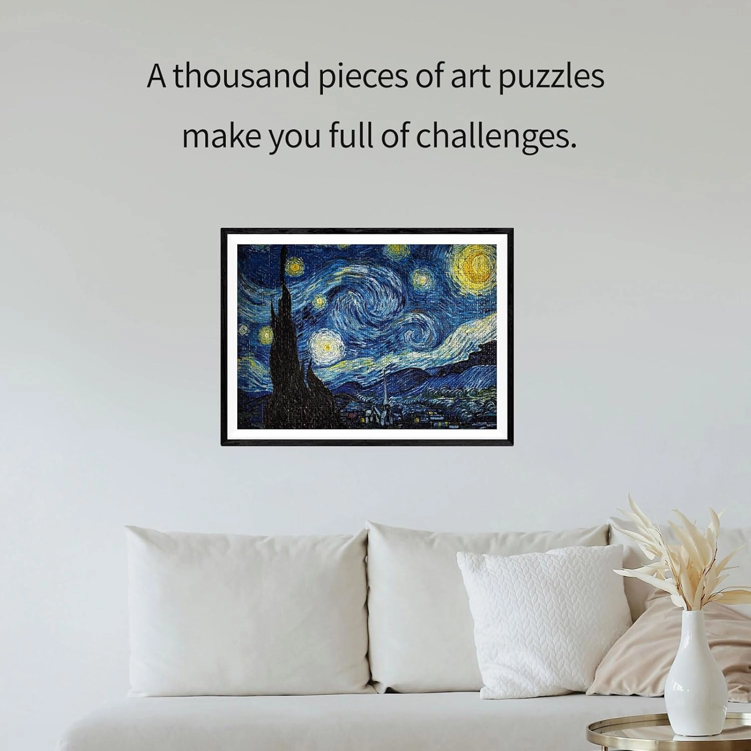 1000 Pieces of Puzzle 27.5 × 19.7 inches Large Decorative Painting with Poster, PE Sealed Bag, Adult Decompression Healing System, high-Resolution Matte Surface, Smooth Edges