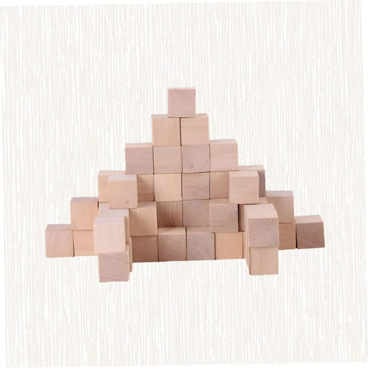 100pcs Wood Square Blocks Burlywood Craft Cubes for Boy Girl Adults Smooth Unfinished Building Materials for Creative Projects Safe for Play for Home Decor