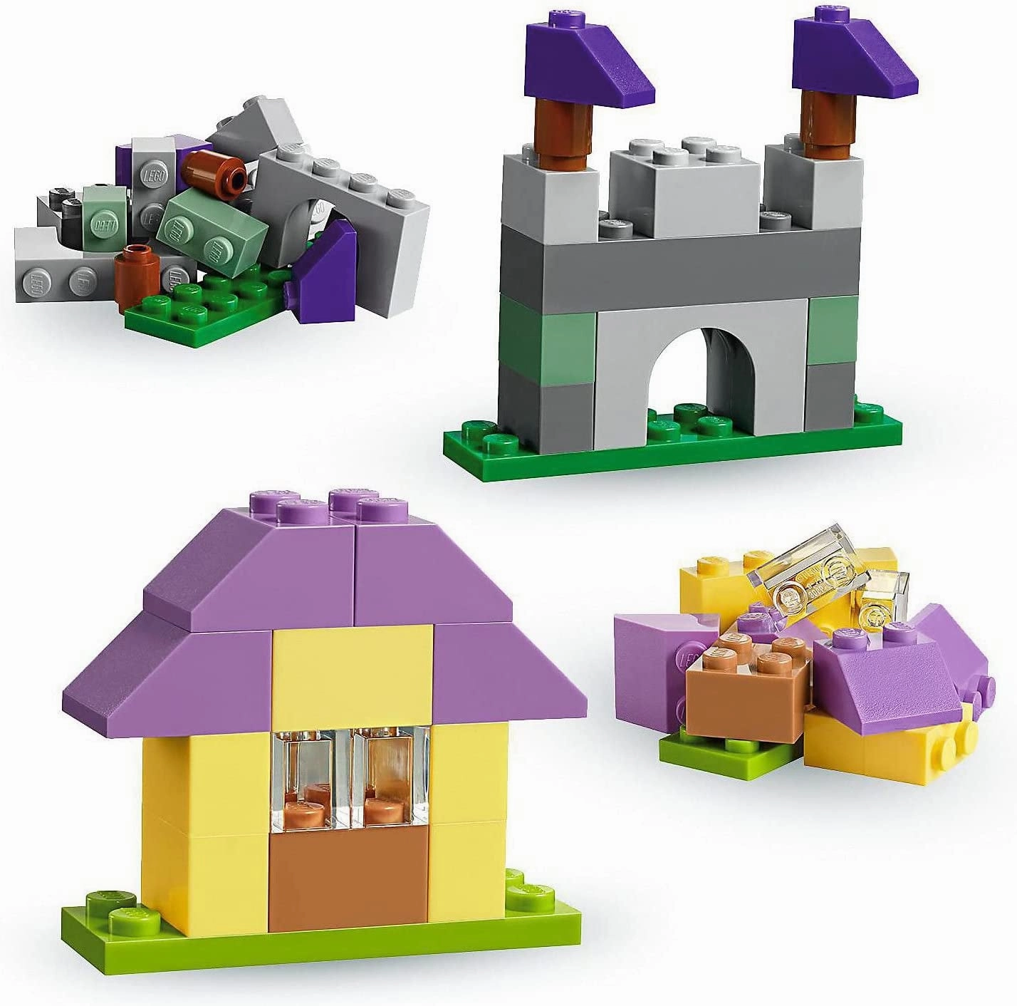 10713 Classic Creative Suitcase, Toy Storage Case with Fun Colourful Building Bricks, Gifts for 4 plus Year Old Kids, Boys & Girls