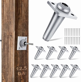 10 Pcs Anchor Wire Vise with Screws Grape Trellis Anchor Vise for Tightening 12-13 Gauge Wire to Build Trellises, Vineyards, Fences and Arbors