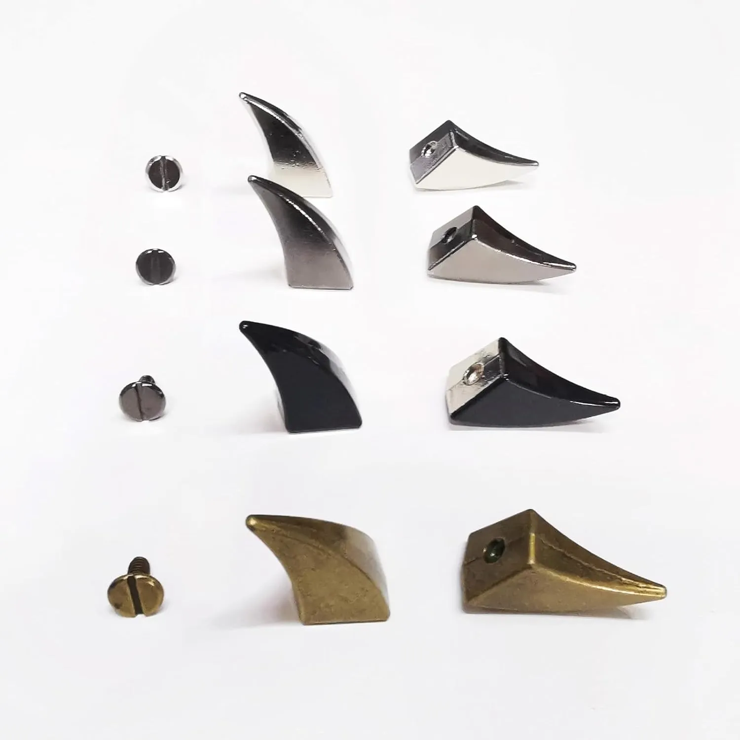 10Pieces Cats Claws Studs 17.5mm 27mm Punk Alloy Studs with Screws Fashion Accessories for Bag Shoe Clothing Decoration