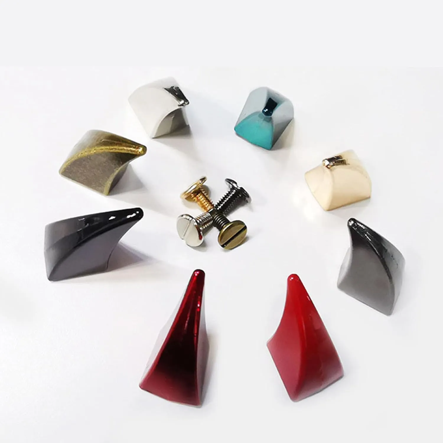 10Pieces Cats Claws Studs 17.5mm 27mm Punk Alloy Studs with Screws Fashion Accessories for Bag Shoe Clothing Decoration