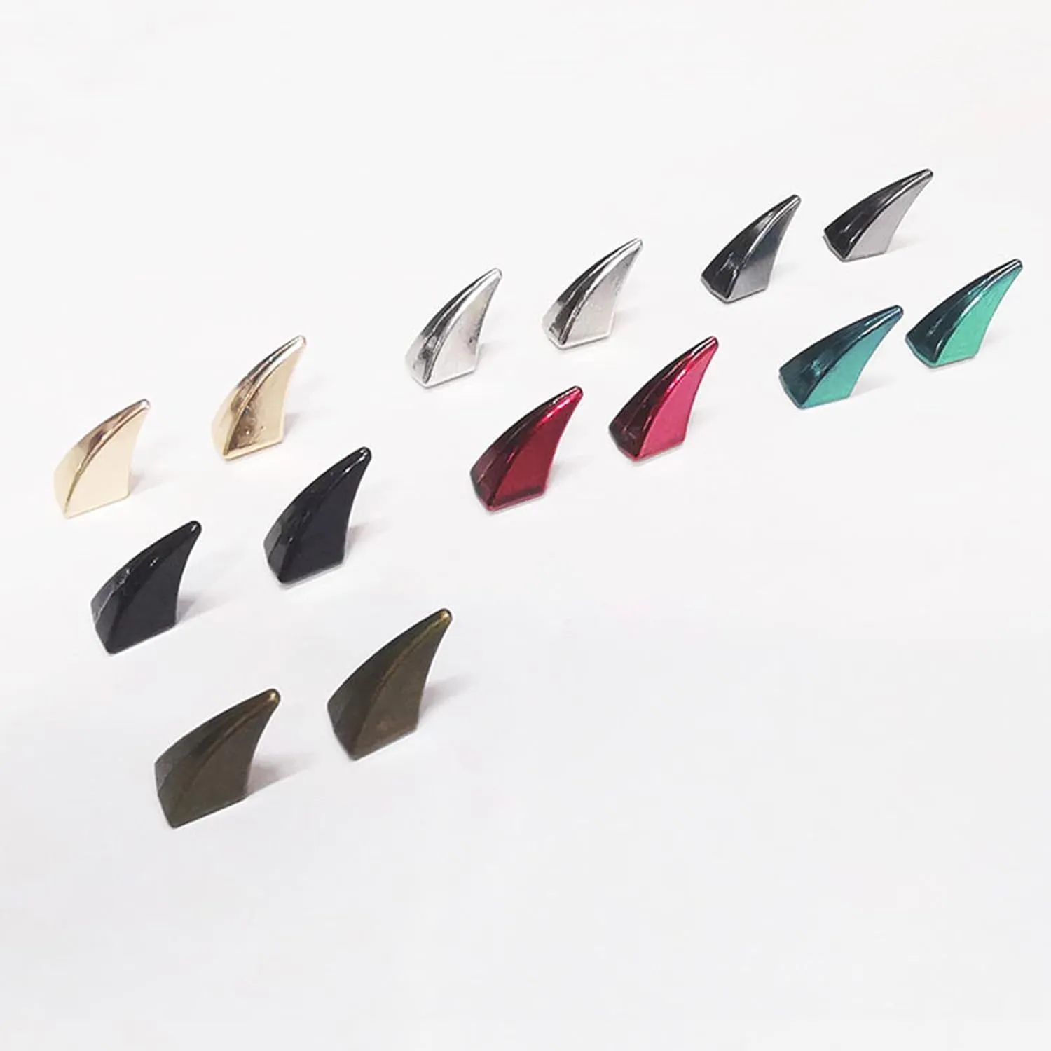 10Pieces Cats Claws Studs 17.5mm 27mm Punk Alloy Studs with Screws Fashion Accessories for Bag Shoe Clothing Decoration