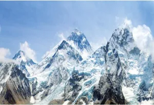 10x6.5ft Snow Mountain Scenery Backdrop - Cold Winter Snowy Mountain Alpine Snow Peak Ski Nature Landscape Travel Photo Studio Prop