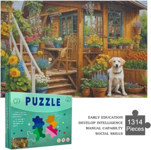 1314pcs Puzzle for Adults Fantasy Toy Shop Safe Wooden Hi Definition Printing Beautiful Drawings Spend The Winter Vacation and Beautiful Christmas Colorful Puzzles Gift for Women 29.5x19.7 Inch