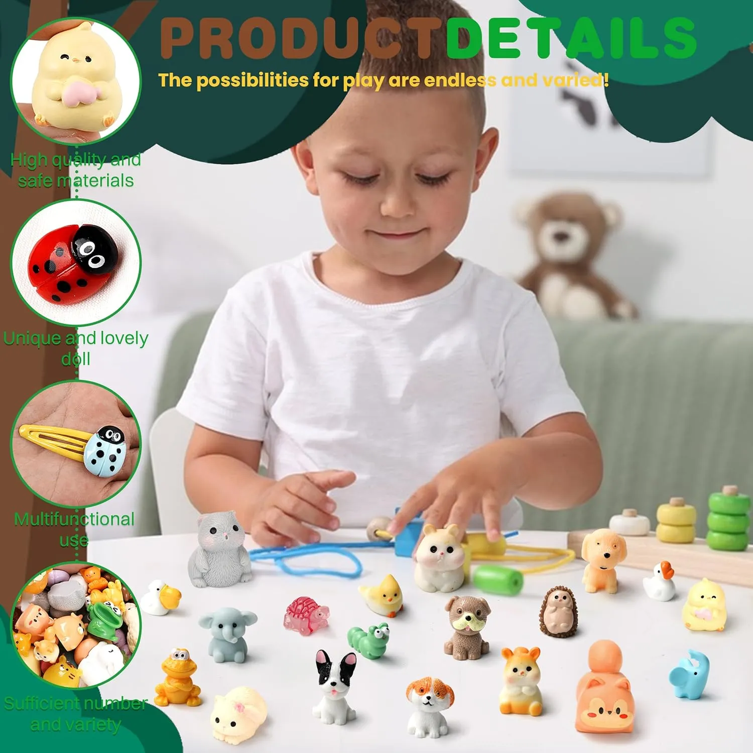 135pcs Mini Resin Animal 113 Styles Tiny Resin Animals Miniature Small Animal Figures Bulk for Miniature Garden Decor Landscape Accessories Dollhouse Hide Crafts Decor Aquarium Toys (Animal)