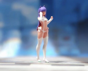 1:64 Painted Figure Model Miniature Resin Diorama Sand Sexy Girl Cartoon Cute