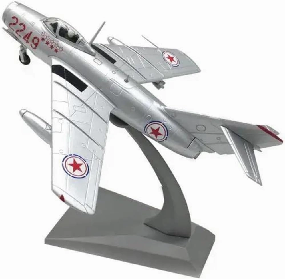 1 72 for Mig-15 Alloy Simulation Fighter Model Office Desktop Decoration Decoration Boy Gift Miniatures Set