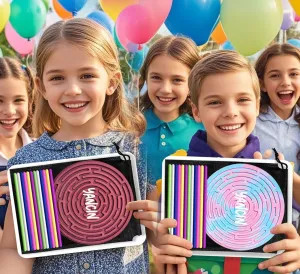 2 Pack Sensory Activity Board for Kids 3 & Adults, Silicone Fidget Toy for ADHD & Autism Calming Stress Anxiety, Travel Bag & 12 Strings Included