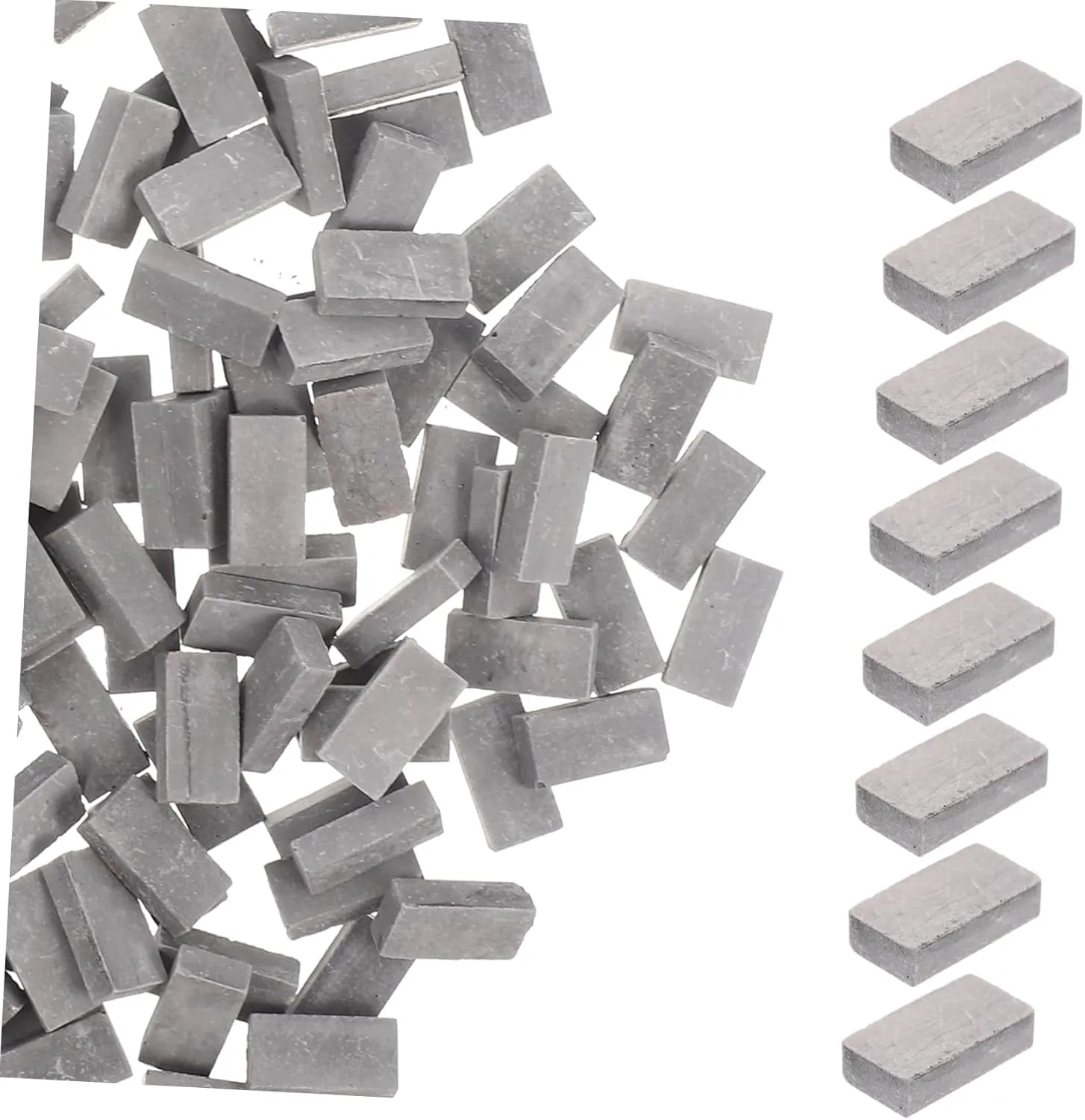 200Pcs Miniature Simulation Brick Models for Garden Table Decorations and Building Projects Realistic Little Bricks for Crafts and Model Train Layouts
