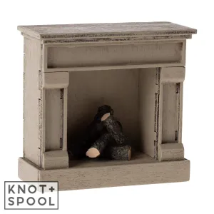 2024 Maileg Off-White Mouse Fireplace