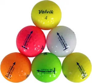 24 AAA Volvik Crystal Mix Used Golf Balls - 2 Dozen