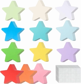 240 Large Star Cutouts - Assorted Colors, 6x6 Inch, Classroom Decoration, DIY Kids Craft Projects
