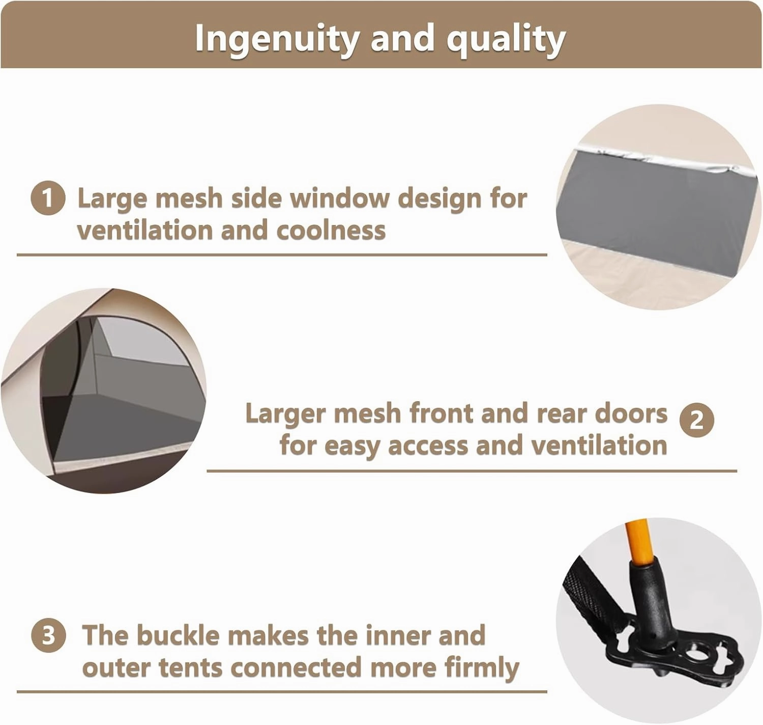 2 Person Tent Tents for Camping Backpacking Tent Spacious Space Folding Lock Design Large Mesh Side Windows for Camping Hiking Traveling (no Need to Build)