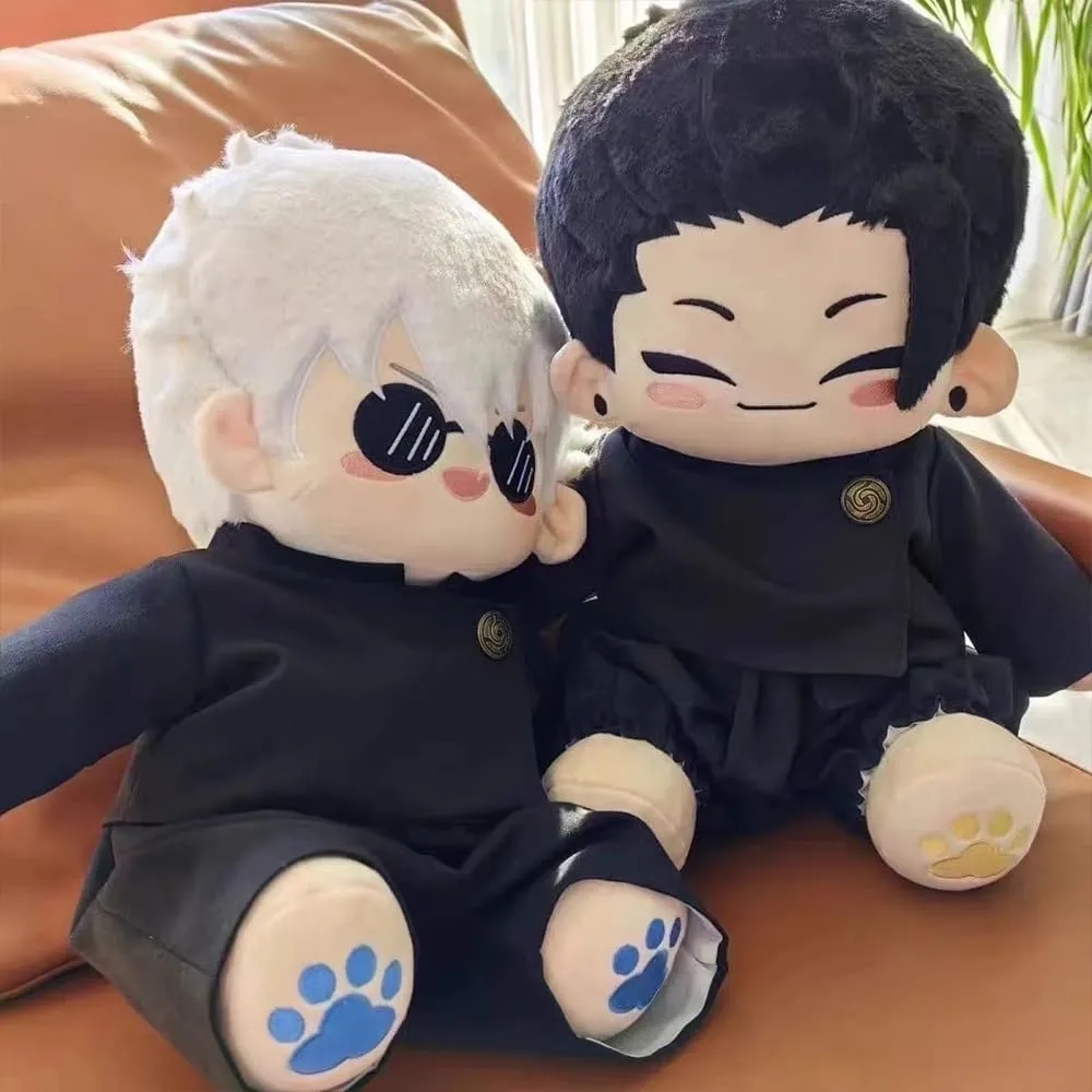 2pcs Geto Suguru Soft Hug Pillow, 40cm Anime JJK Figure Dress Up Changing Cloth Throw Pillow, Home Sofa Decoration Collectible for Fans
