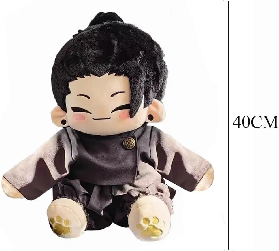 2pcs Geto Suguru Soft Hug Pillow, 40cm Anime JJK Figure Dress Up Changing Cloth Throw Pillow, Home Sofa Decoration Collectible for Fans