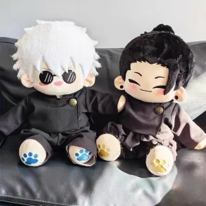 2pcs Geto Suguru Soft Hug Pillow, 40cm Anime JJK Figure Dress Up Changing Cloth Throw Pillow, Home Sofa Decoration Collectible for Fans