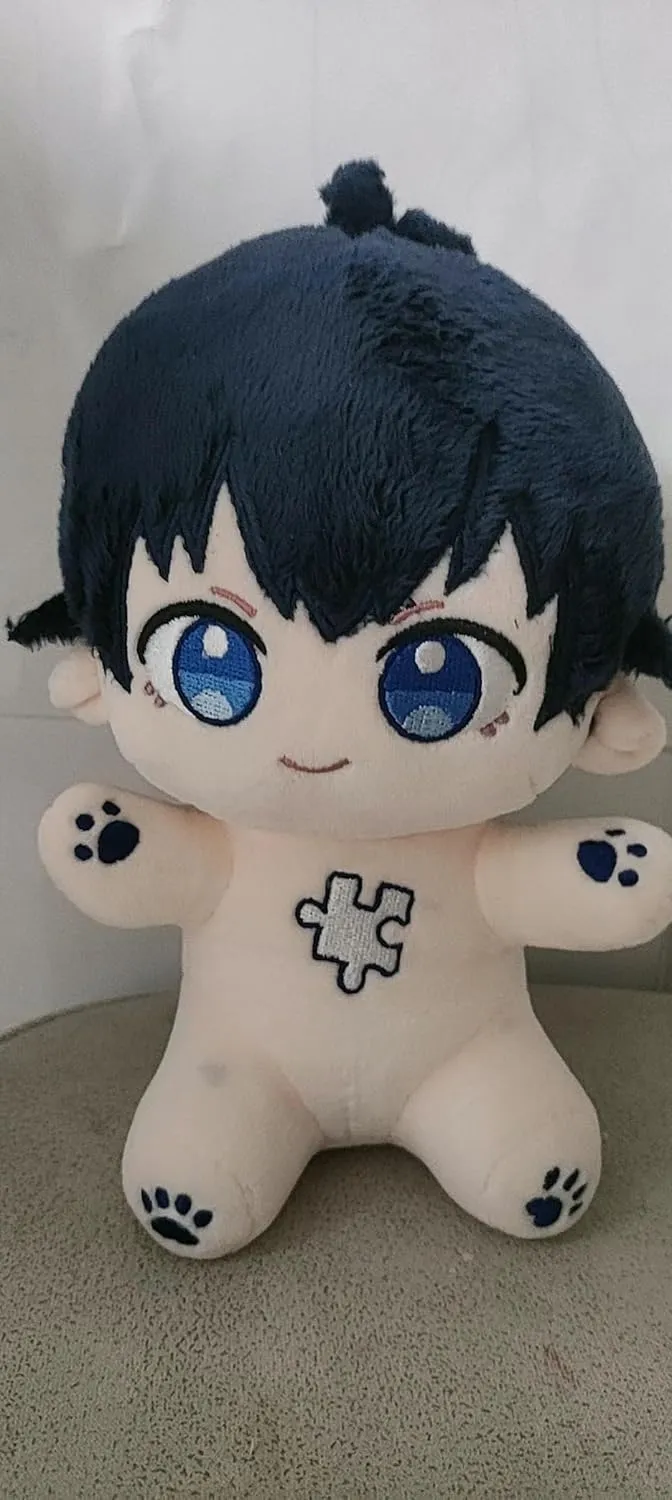 2pcs Isagi Yoichi Soft Figure Seishiro Nagi Hug Pillow, 22cm Anime Figure Pillow Dress UP Changeable Cloth Figure, Home Sofa Cushion Decoration Collectible Gifts