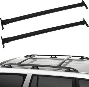 2Pcs Roof Racks Black 150LBS Cross Bars Compatible for Explorer 2011-2015 Luggage Cargo Carrier, Aluminum Cargo Carrier Rooftop Bag Luggage Racks Cross bar