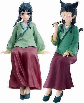 2pcs Maomao Figure Anime Sitting Figure Models Cute Figurine Maomao Action Figures Collectibles Statue Desktop Decoration