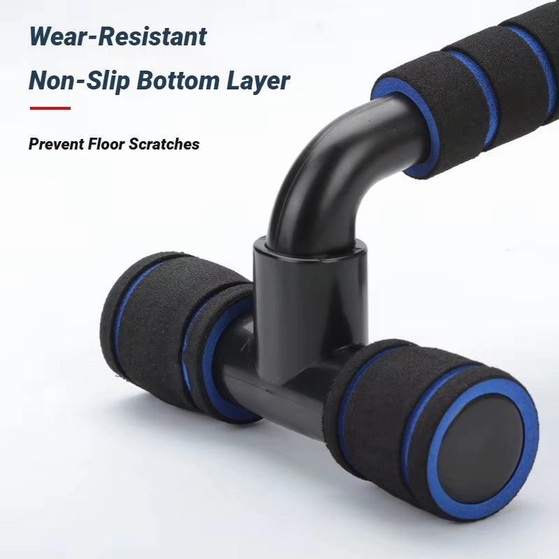 2Pcs Non-Slip Push-Up H-Shaped Support Bar Stand Home Fitness Gym Handles Pushup Bars Exercise Arm Chest Muscle Training Bracket