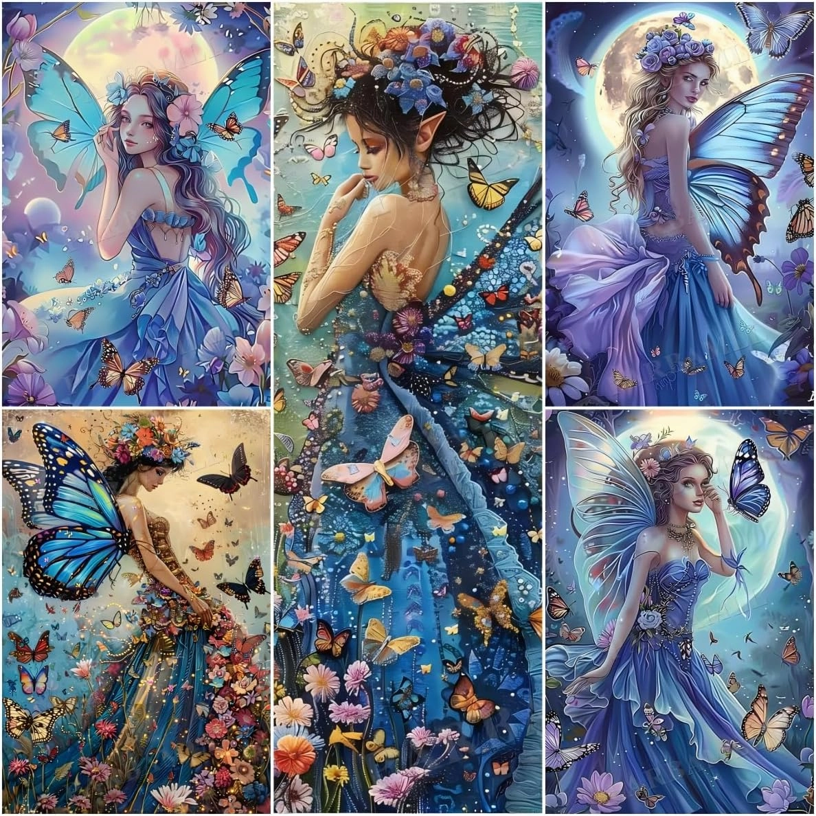 300 Piece Puzzles Butterfly Fairy Wedding Home Decor & Valentines Day Decorations - More Difficult Challenge Puzzles (Wooden Puzzles Includes Beautiful Gift Box) for All Adult Beginners
