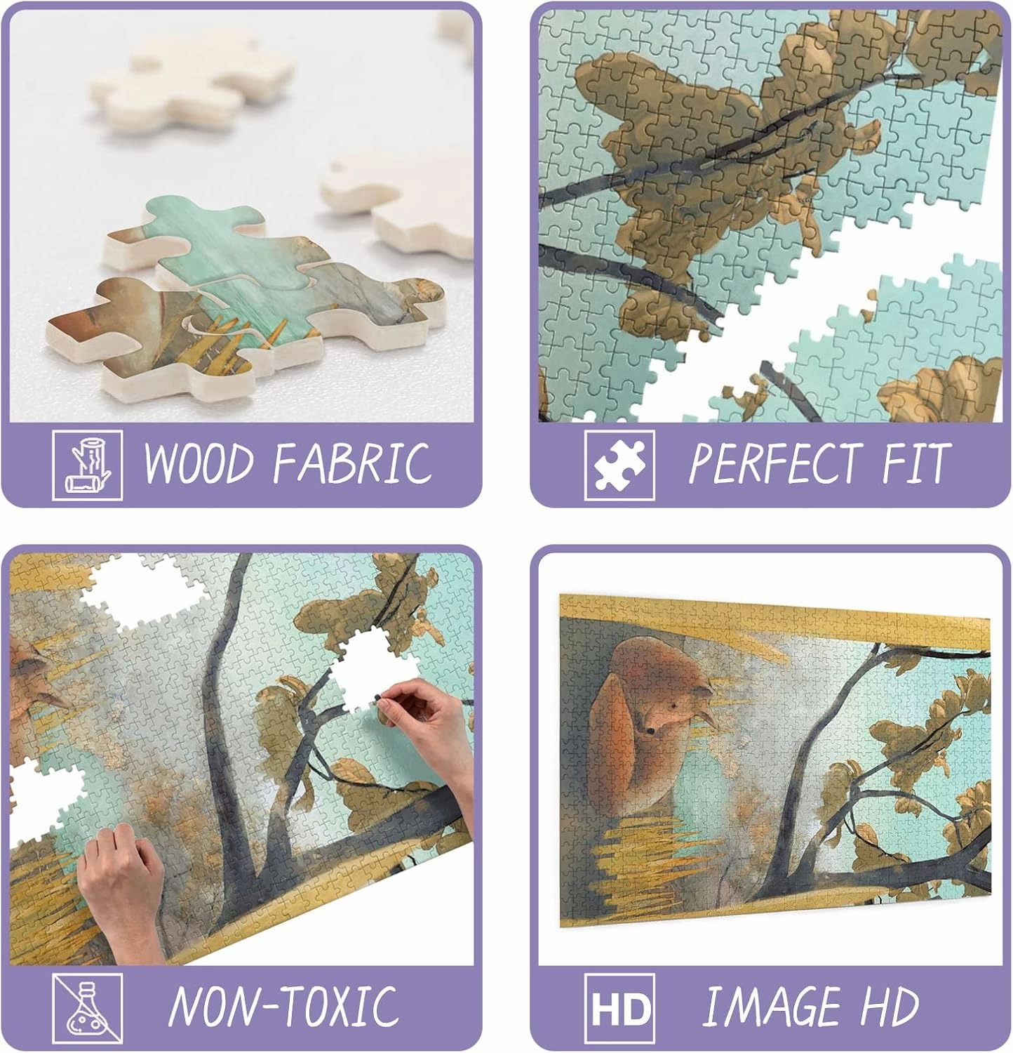 300 Piece Puzzles Butterfly Fairy Wedding Home Decor & Valentines Day Decorations - More Difficult Challenge Puzzles (Wooden Puzzles Includes Beautiful Gift Box) for All Adult Beginners
