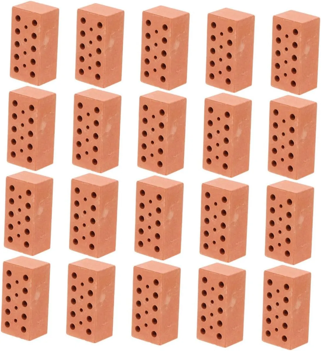 30pcs Miniature Bricks Realistic Tiny Bricks for Dollhouse Garden Accessories Crafts for Building Houses Castles and Creative Projects