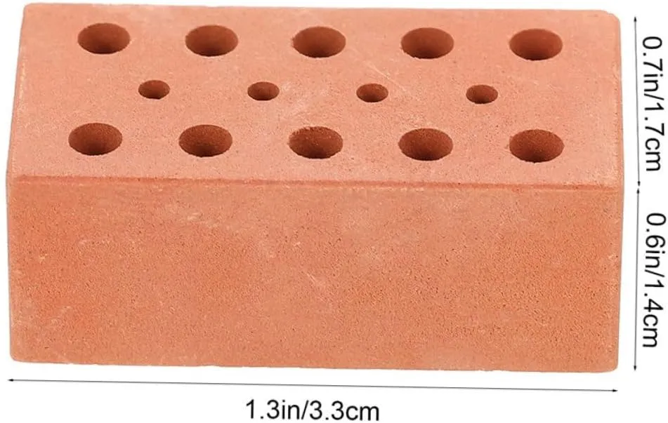 30pcs Miniature Bricks Realistic Tiny Bricks for Dollhouse Garden Accessories Crafts for Building Houses Castles and Creative Projects