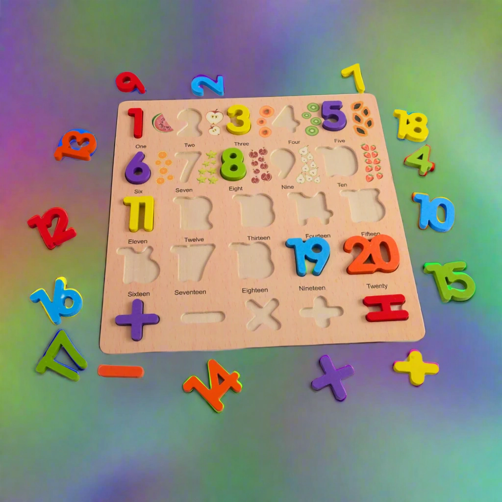 3D Numbers with Names Puzzle-Big