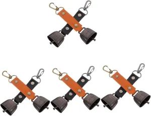 4 Pcs Outdoor Bell Pendant Bear Bell Warning Bell Camping Bell Hiking Bell Ornaments Camping Small Bell