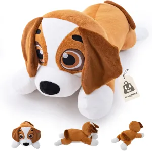 4.4lbs Weighted Dog Stuffed Animal, 23" Large Weighted Puppy Stuffed Animals for Adults, Weighted Beagle Plush Toys, Cute Puppy Plush Toys, Gifts for Kids on Birthday Christmas Children's Day
