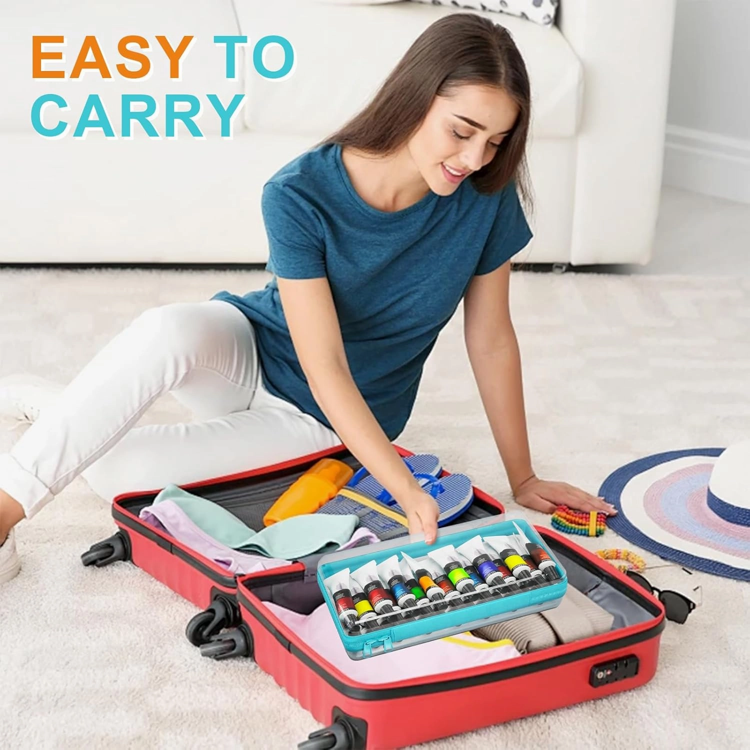 4 Pcs Clear Hard Zipper Case Hard-Sided Premium Storage Case Plastic Clear Hard Shell Zipper Pouch Portable Travel Organizer Box for Building Blocks Puzzles Cosmetics Makeup Pencil (S)