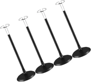 4pcs Adjustable Doll Stand Plastic Display Holder Figures Crochet Dolls and Collectibles Sturdy Support Bracket for Organization and Showcase