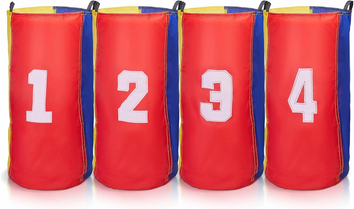 4PCS Outdoor Games Potato Sack Race Bags for Kids and Adults, Lawn Games for Outside Backyard Field Day Picnic 4th of July Activities Birthday Party Games Easter for Kids and Family (Pack of 4)