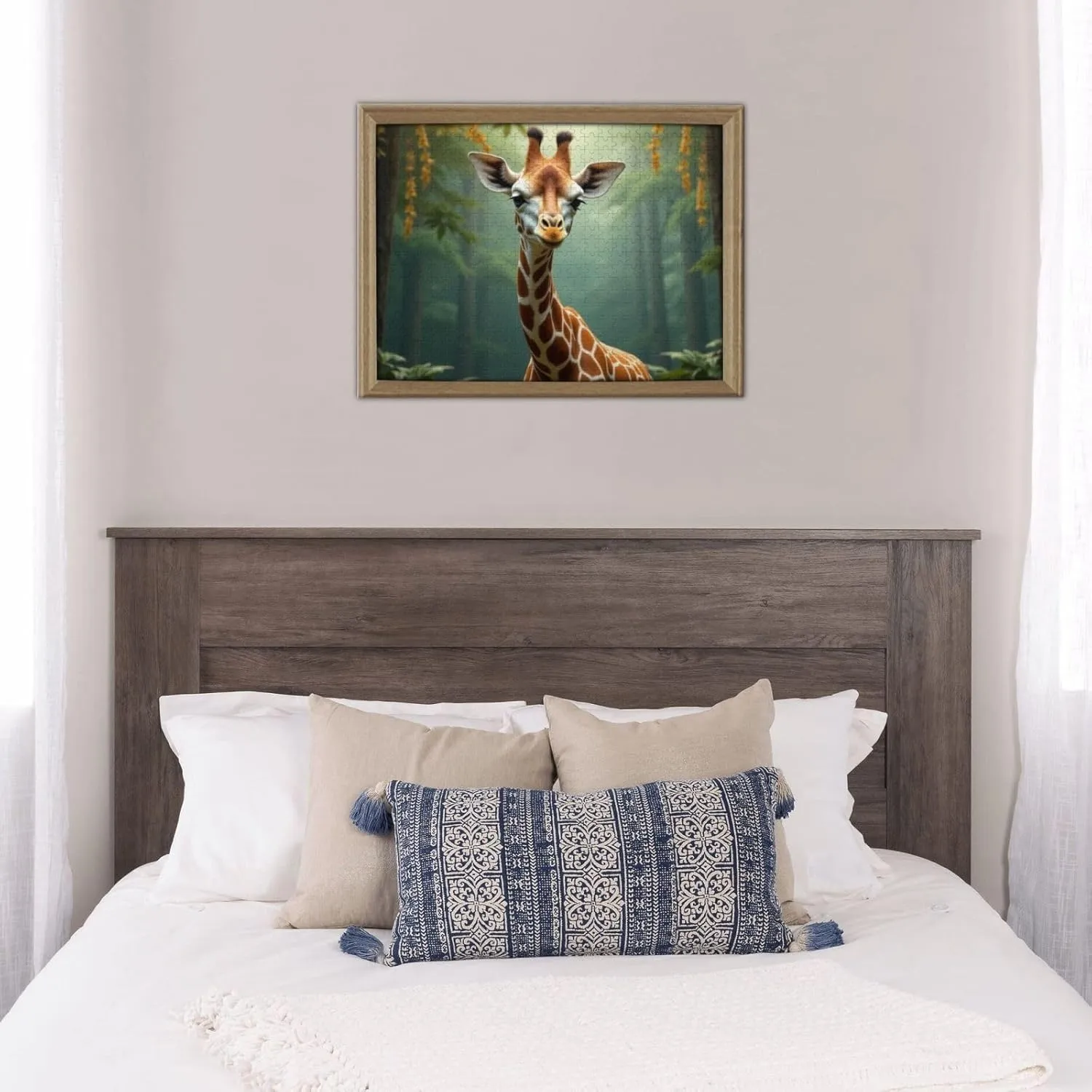 500 Piece Jigsaw Puzzle for Adults Adorable Giraffe in The Jungle Challenging & Fun Adult Puzzle Game， Unique Artwork， Great Gift Idea， Home Decor