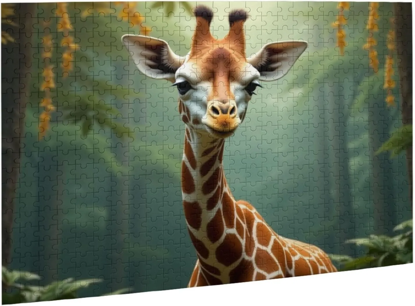 500 Piece Jigsaw Puzzle for Adults Adorable Giraffe in The Jungle Challenging & Fun Adult Puzzle Game， Unique Artwork， Great Gift Idea， Home Decor