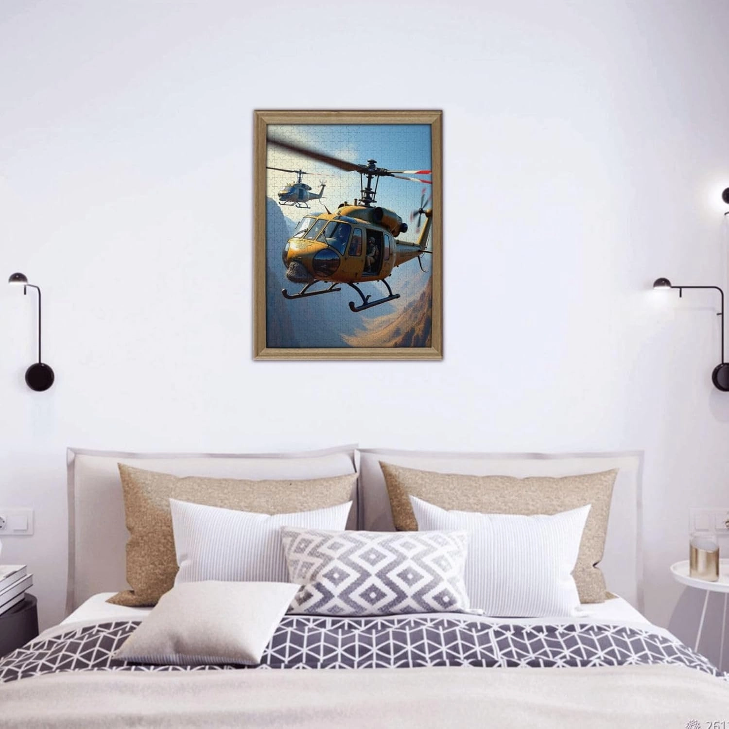 500 Piece Helicopter Jigsaw Puzzle for Adults Challenging & Fun Activity Desert Landscape Aviation Scene HighQuality Pieces Great Gift Idea
