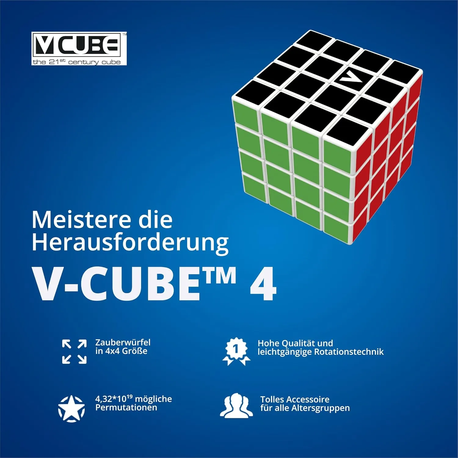 5206457000227 4 Cube Toy, White