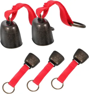 5pcs Bear Bell Pendant Loud -Lost Camping Bells for Hiking Outdoor Activities and Pet Safety Vibrant Colors Easy to Use for Bear