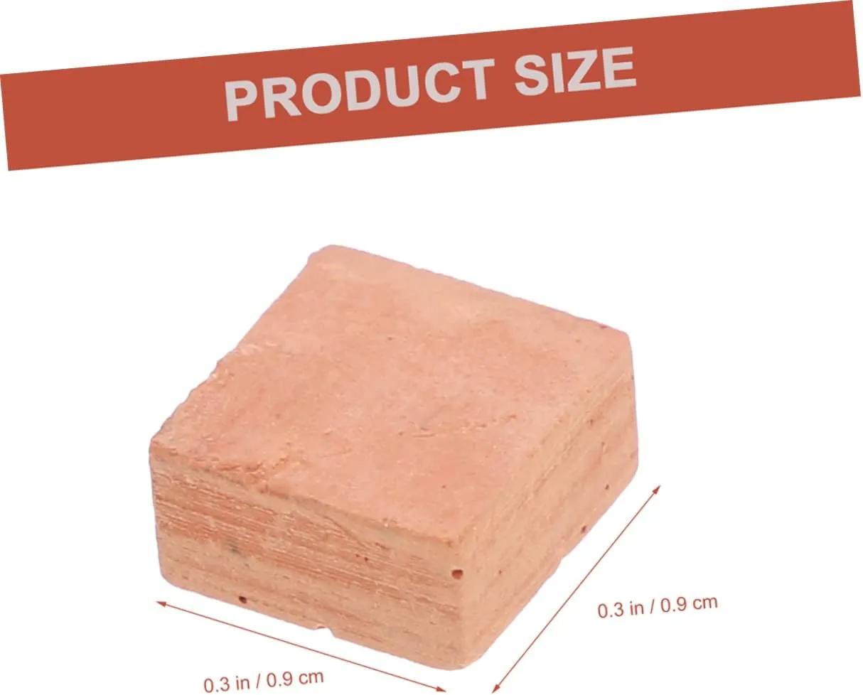 5sets Miniature Brick Models Artificial Bricks for DIY House Building Table Decorations Playing House Props for Model Train Layouts and School Projects 40pcs*5