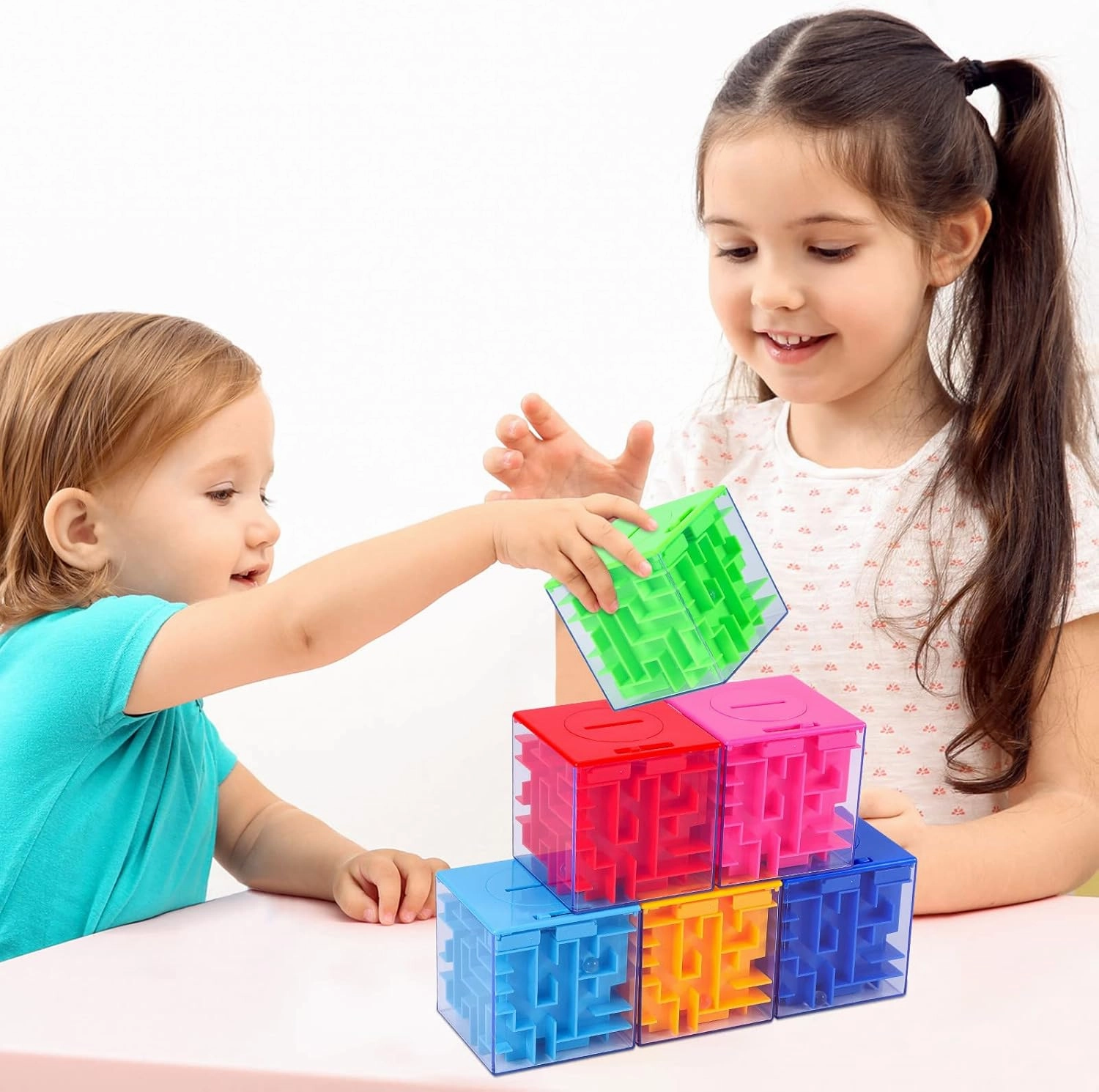 8PACK Money Maze Puzzle Box, Twister.CK Unique Money Gift Holder Box, Fun Maze Puzzle Games for Kids and Adult Birthday