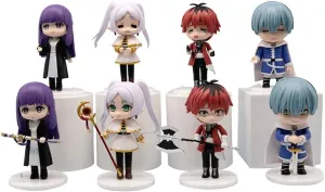8PCS/Set Frieren Figure Cake Topper Mini Fern Figure Model, 10cm Anime Figure Model Stark Action Figure Desktop Decoration Party Supplies Gifts for Fans