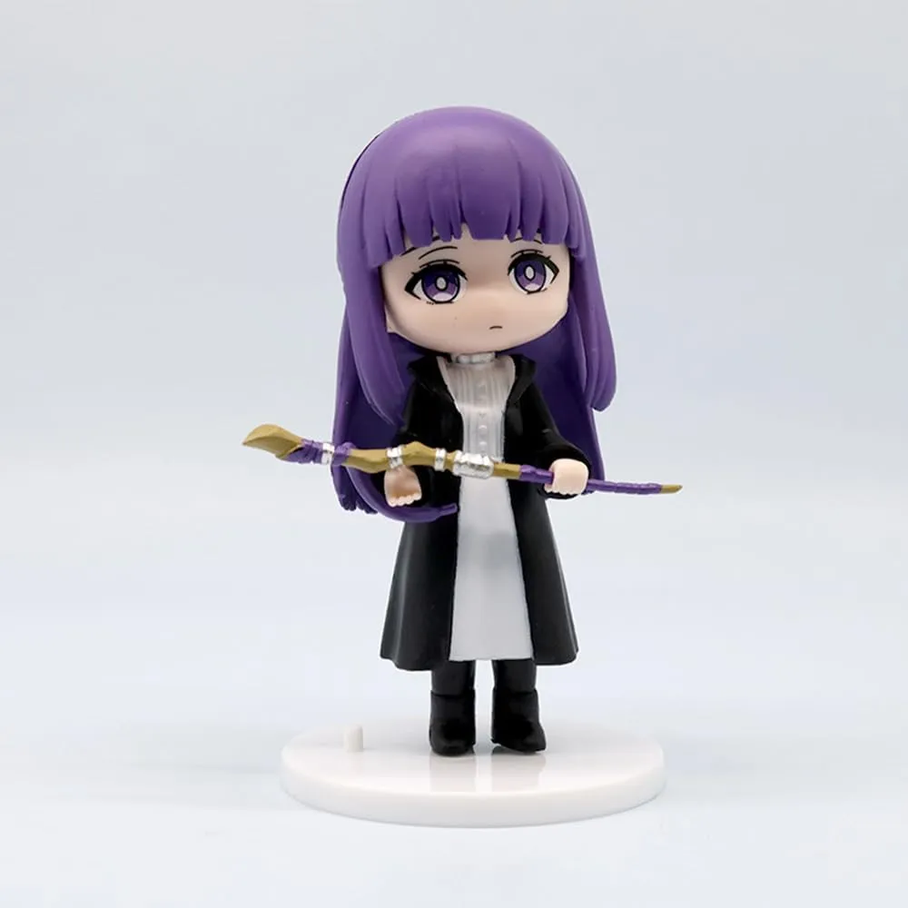 8PCS/Set Frieren Figure Cake Topper Mini Fern Figure Model, 10cm Anime Figure Model Stark Action Figure Desktop Decoration Party Supplies Gifts for Fans