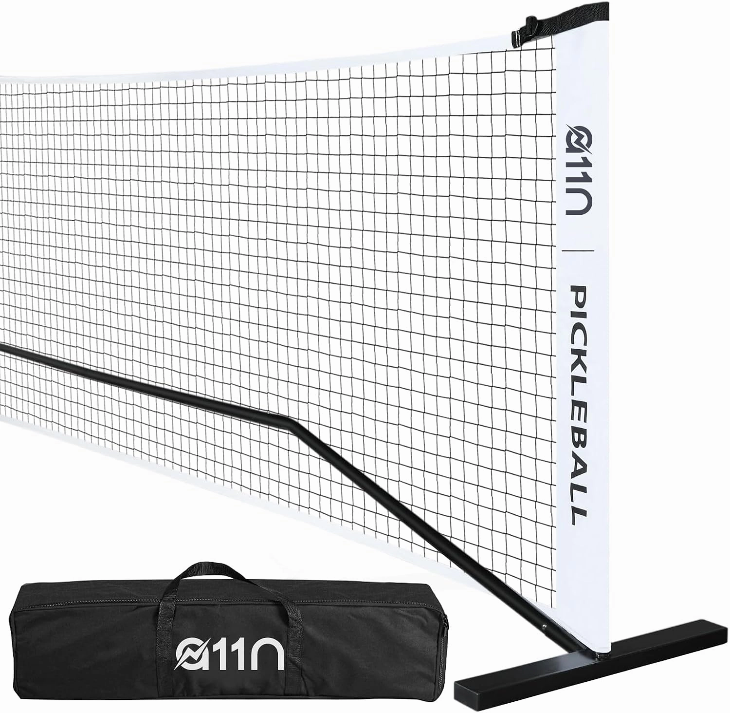 A11N SPORTS Portable Pickleball Net System, Regulation Size with Metal Frame and PE Net, Includes Carrying Bag