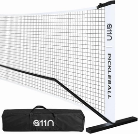 A11N SPORTS Portable Pickleball Net System, Regulation Size with Metal Frame and PE Net, Includes Carrying Bag