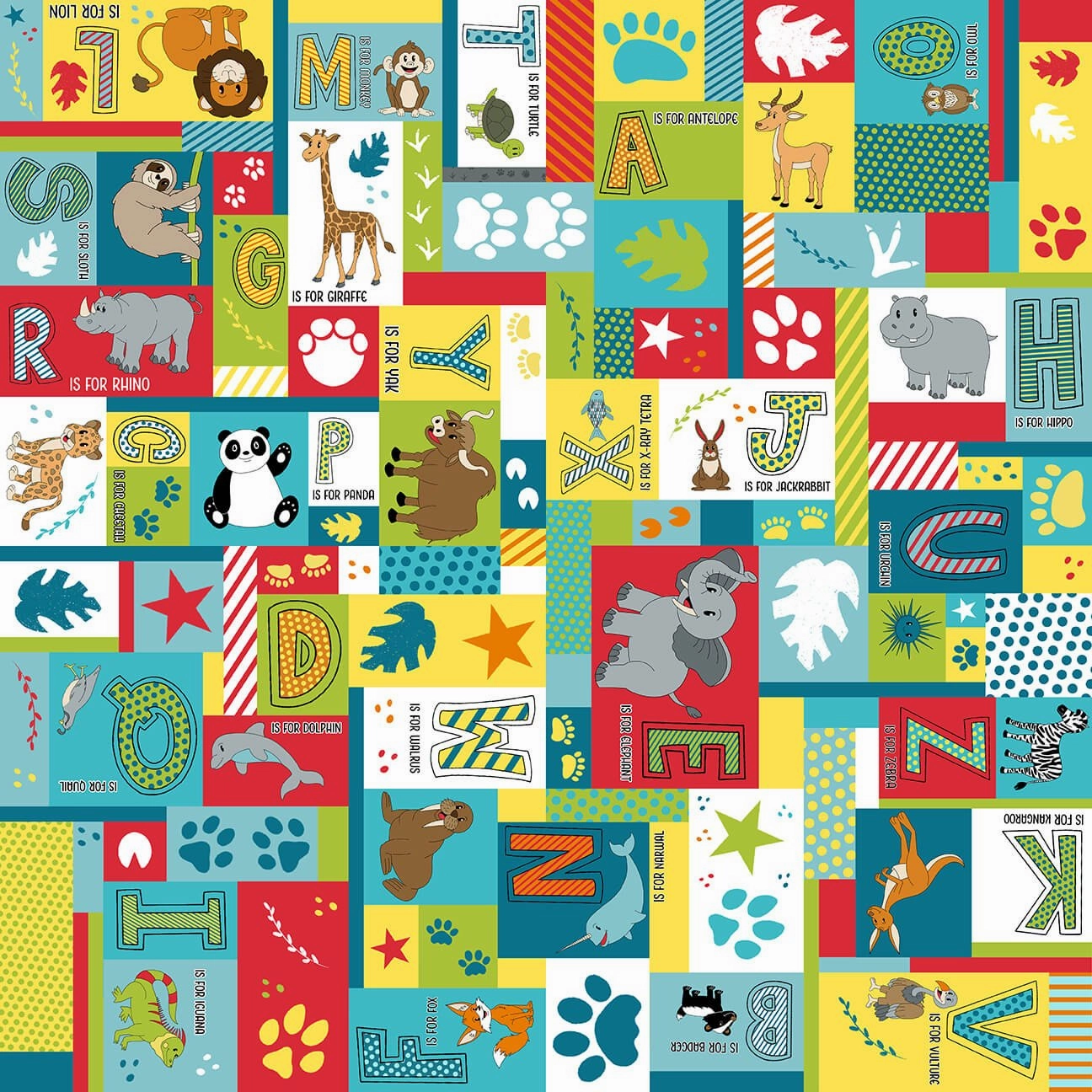 A to Zoo - Turquoise Patch