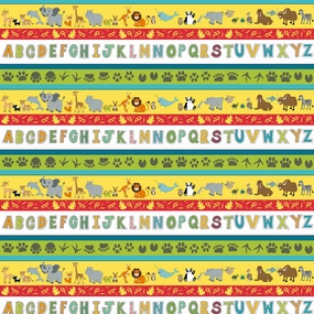A to Zoo - Yellow Stripe