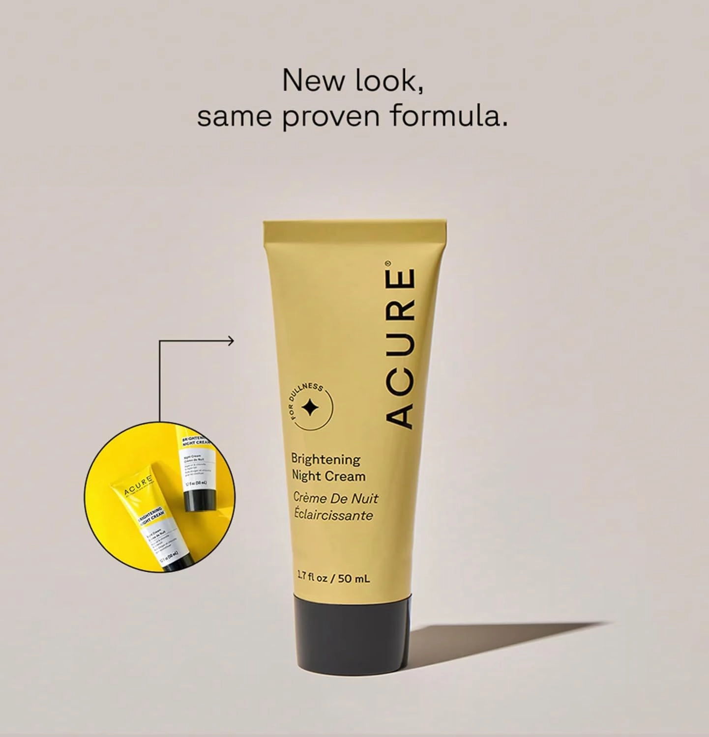 Acure Brightening Day & Night Cream Set – Hydrating & Radiance-Boosting Moisturizers for Even Skin Tone & Smooth Texture, Vegan, 1.7 Fl Oz Each